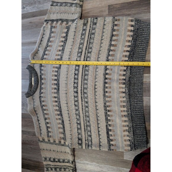 Vintage Grandpa Core S. Wm. Casuals Big Man Sweater 4X Geometric Pattern Knit - Picture 2 of 4